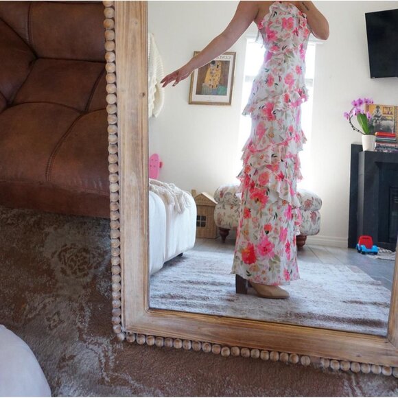 Crystal Doll Dresses & Skirts - GORGEOUS FLORAL RUFFLE DRESS DROPPING SOON! SIZE SMALL Satin Sheen